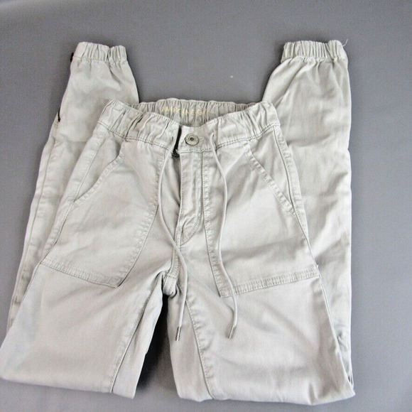 American Eagle Outfitters Pants - American Eagle Super Stretch Gray Khaki Pants Women's Size 00 Elastic Waist